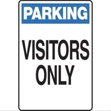 Accuform PARKING Safety Sign VISITORS ONLY 18 in MVHR430VS